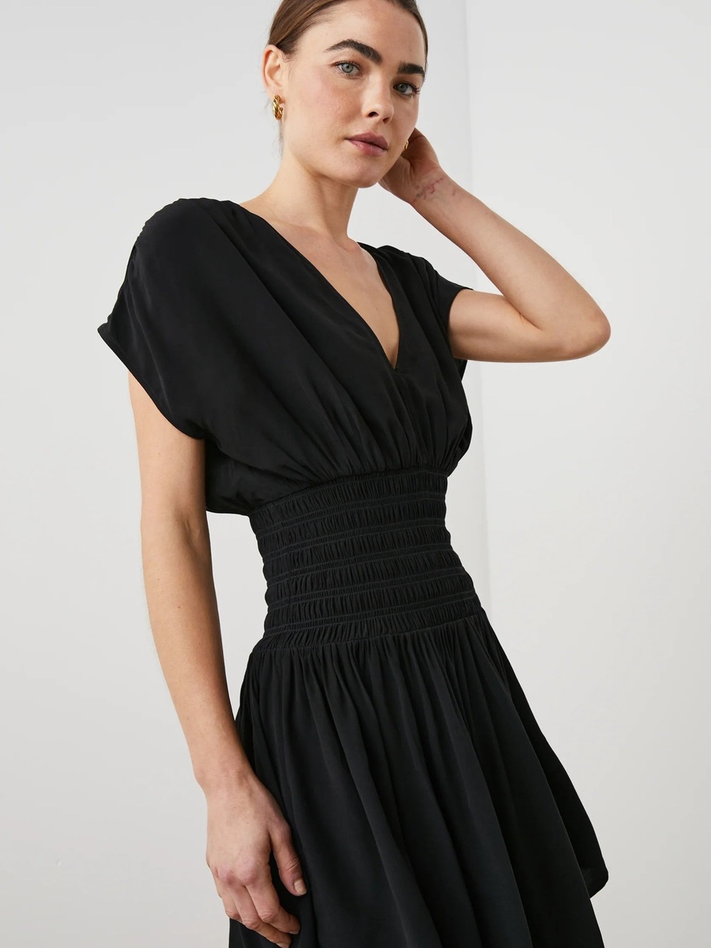 NWT Rails Siera Short-sleeve Mini Dress - Black